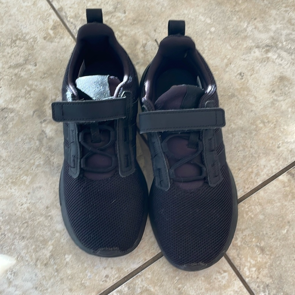 Kids black Velcro Adidas size 2